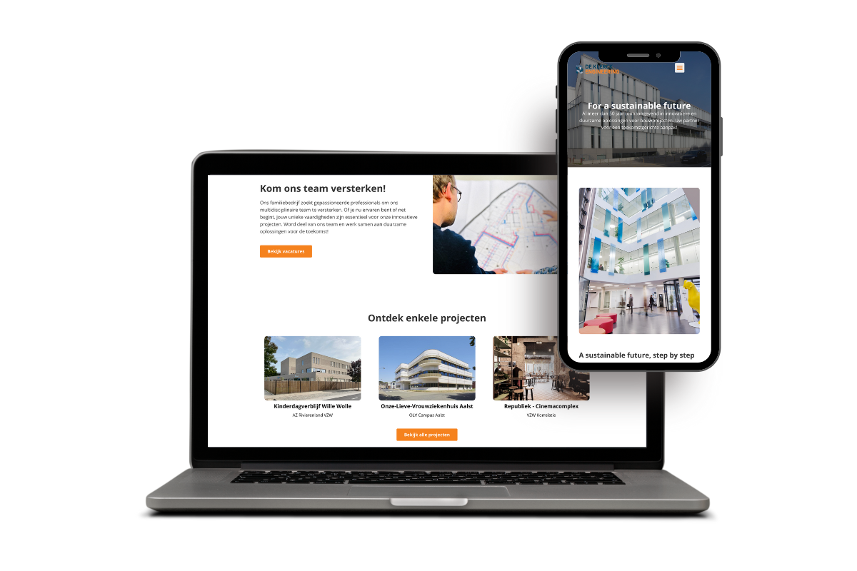 Studiebureau De Klerck liet hun website maken door Blitz Media